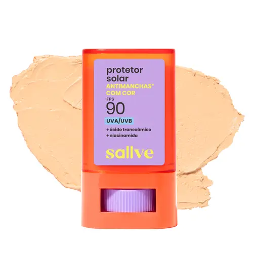 Sallve Protetor Solar Bastão FPS 90 Cor 2 – 15 g