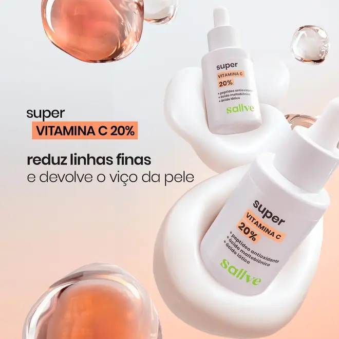 Sallve Cr Facial Super Antioxidante Vitamina C 30G