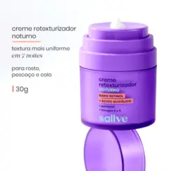 Sallve Creme Retexturizador Noturno – 30 g
