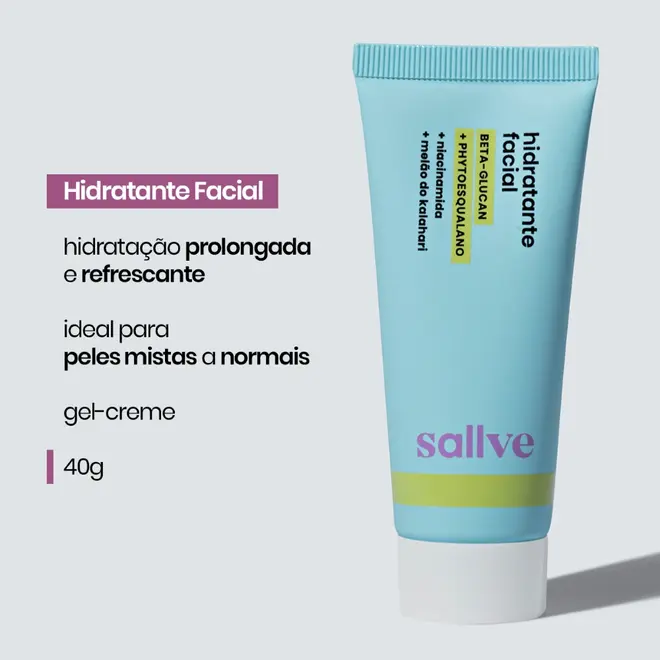 Sallve Hidratante Facial – 40 g
