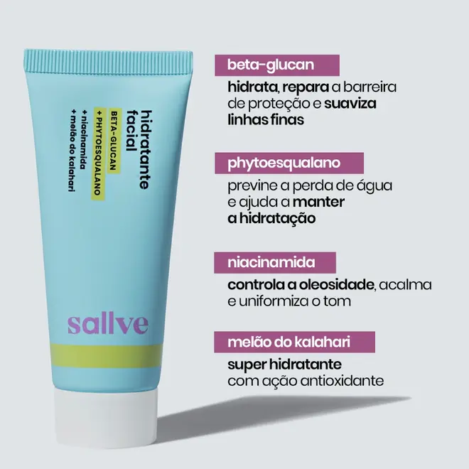 Sallve Hidratante Facial – 40 g