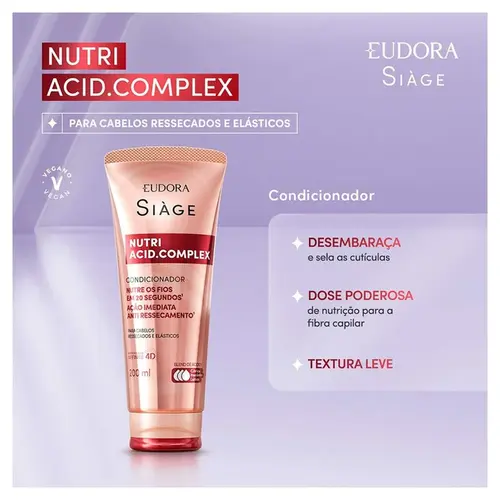 Condicionador Siàge Nutri Acid Complex 200ml Eudora