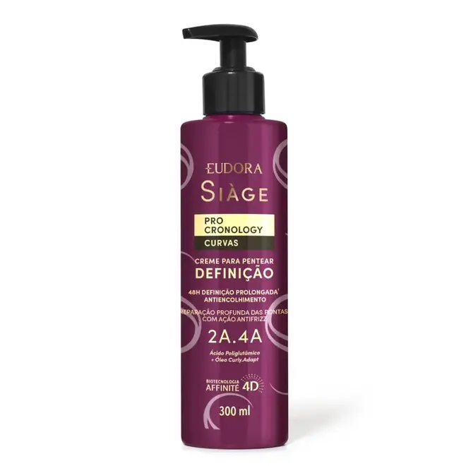 Creme Para Pentear Siàge Pro Cronology Curvas 300ml Eudora