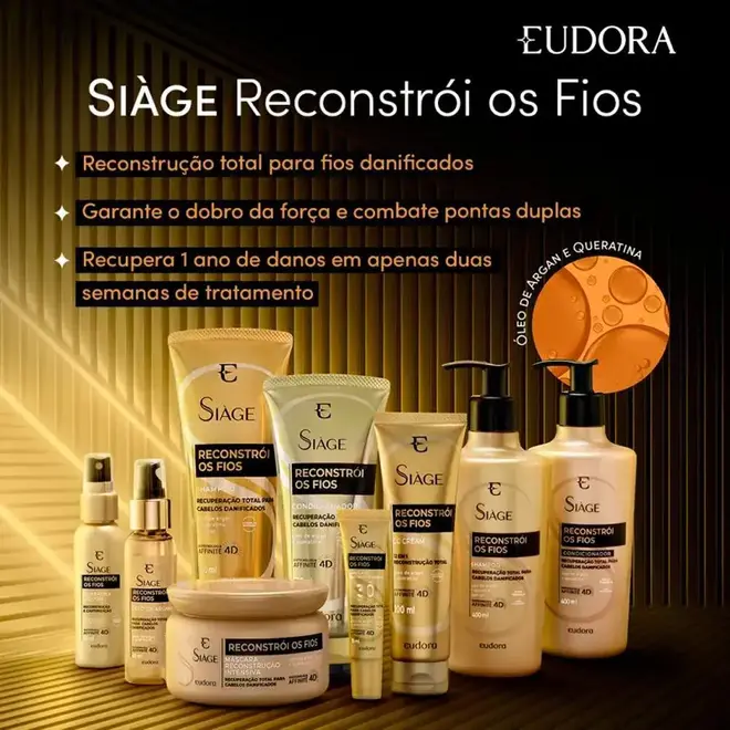 Sh Siage Reconstroi Fios 400Ml Eudora Refil