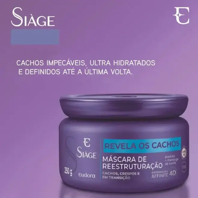 Máscara Tratamento Siage Revela Cachos 250G Eudora