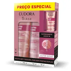 Kit Siàge Nutri Rosé Shampoo 250ml + Condicionador 125ml + Leave-In 30ml