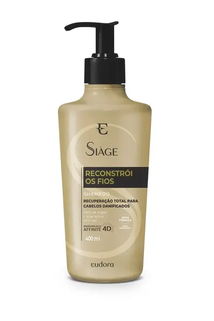 Shampoo Siage Reconstroi Os Fios 400Ml Eudora