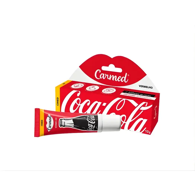 Protetor Labial Carmed Coca-Cola Vermelho 10g