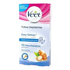 Veet Cera Fria Corpo Pure & Fresh Com 12 Unidades