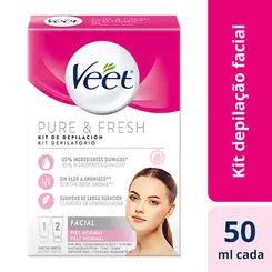 Kit Veet Depilação Pure 50ml + Creme Pós Depilatório 50ml