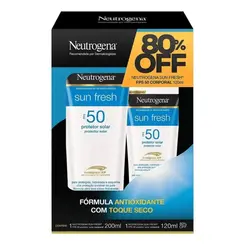 Kit Neutrogena Sun Fresh FPS50 200ml + 120ml
