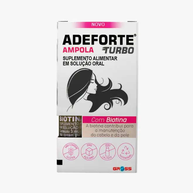 Adeforte Turbo Solução Oral com 1 Ampola de 3 mL - GROSS