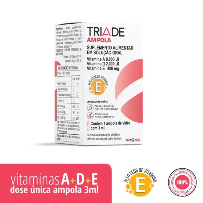 Triade Com1 Ampola 3Ml Gross