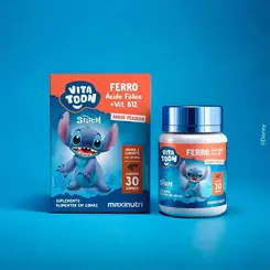 Vitatoon Stitch Ferro + Vitamina B12 Pêssego C/30 Unidades