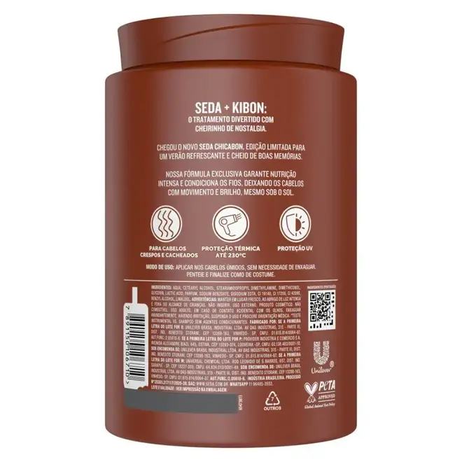 Creme para Pentear Seda Chicabon Edição Limitada 900G