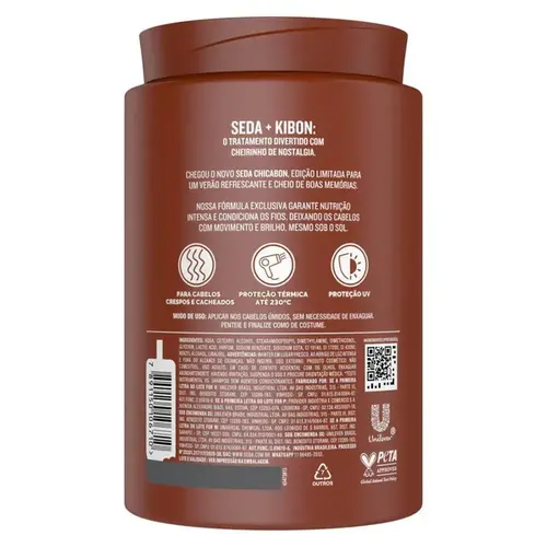 Creme para Pentear Seda Chicabon Edição Limitada 900G