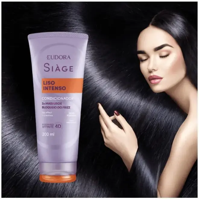 Condicionador Siage Liso Intenso 200ml Eudora