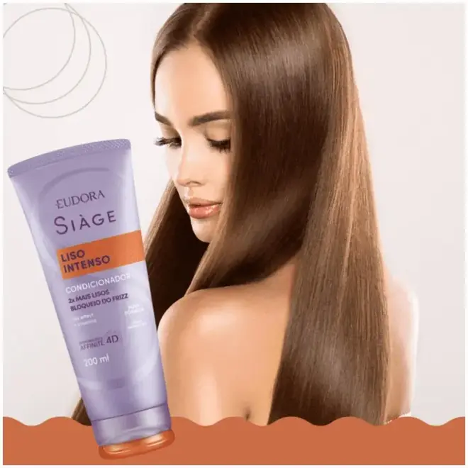 Condicionador Siage Liso Intenso 200ml Eudora