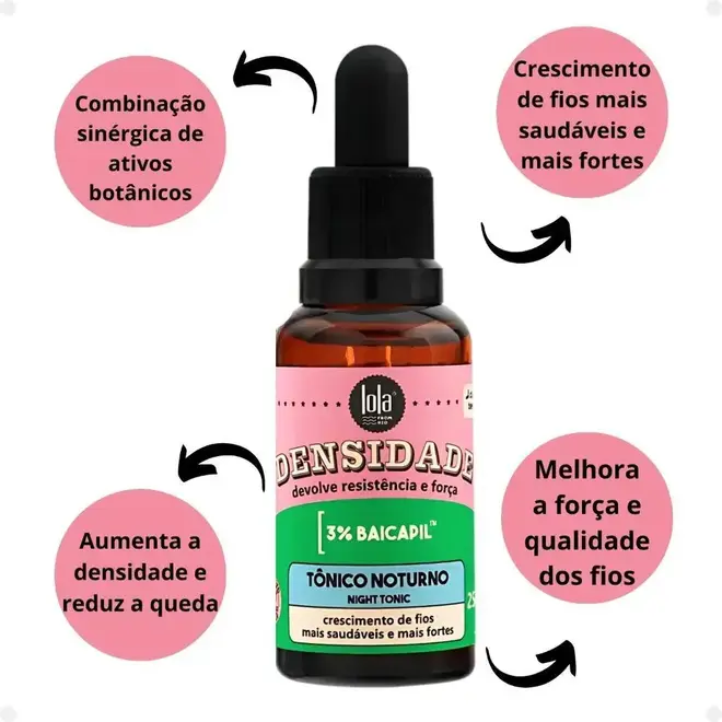 Tônico Noturno Lola Densidade 3% Baicapil 25ml