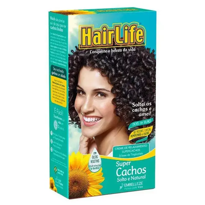 Creme Alisante Hairlife Super Cachos 160gr