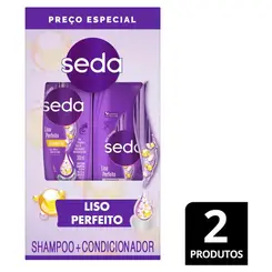 Kit Seda Liso Perfeito Shampoo 300 mL + Condicionador 190 mL
