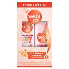 Kit Seda By Niina Secrets Colágeno + Vitamina C Shampoo 300ml + Condicionador 190ml