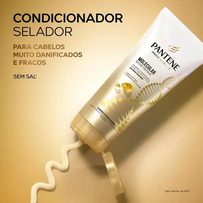 Kit Pantene Pro-V Science Molecular Bond Repair Shampoo 300ml + Condicionador 150ml