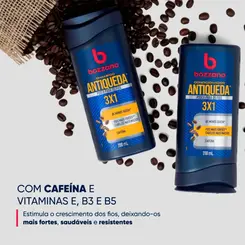 Kit Bozzano Antiqueda 3 em 1 Shampoo 325ml + Condicionador 200m