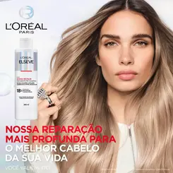 Pré-Shampoo Elseve Bond Repair Tratamento para Cabelos Danificados Reparação Molecular com 18% de Ácido Cítrico 200ml