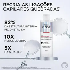 Pré-Shampoo Elseve Bond Repair Tratamento para Cabelos Danificados Reparação Molecular com 18% de Ácido Cítrico 200ml