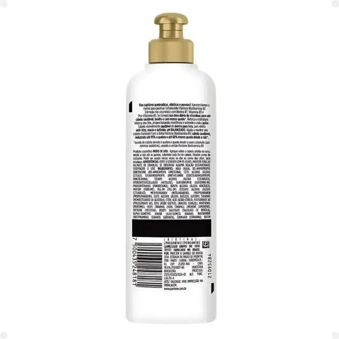 Creme de Pentear Pantene Pro-v Biotinamina B3 Antiqueda e Nutrição 240g