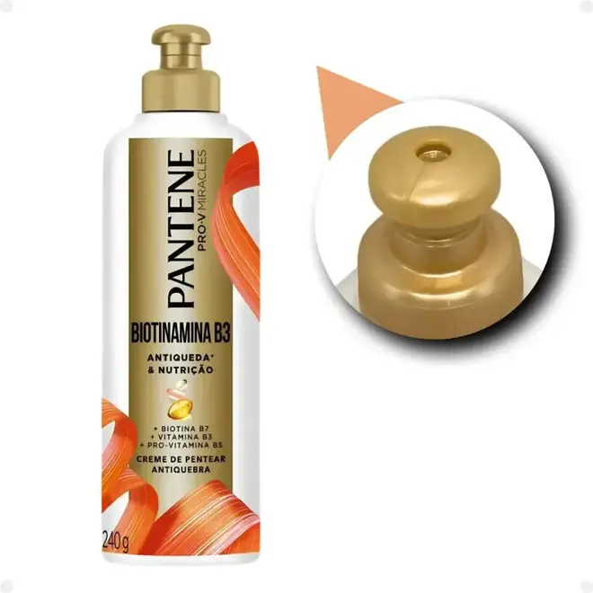 Creme de Pentear Pantene Pro-v Biotinamina B3 Antiqueda e Nutrição 240g