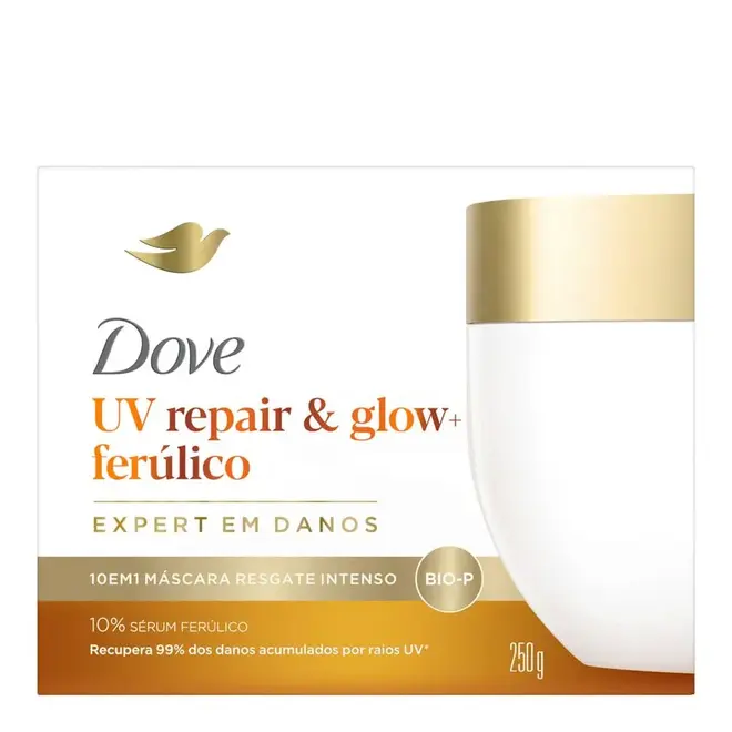Máscara Capilar Dove 10 em 1 UV Repair & Glow + Ferúlico 250g