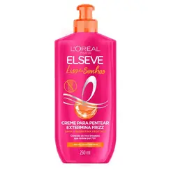 Creme para Pentear Elseve Liso dos Sonhos Definição e Controle de Frizz 250ml