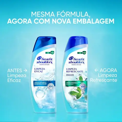 Shampoo Anticaspa Head & Shoulders Men Limpeza Eficaz 200ml