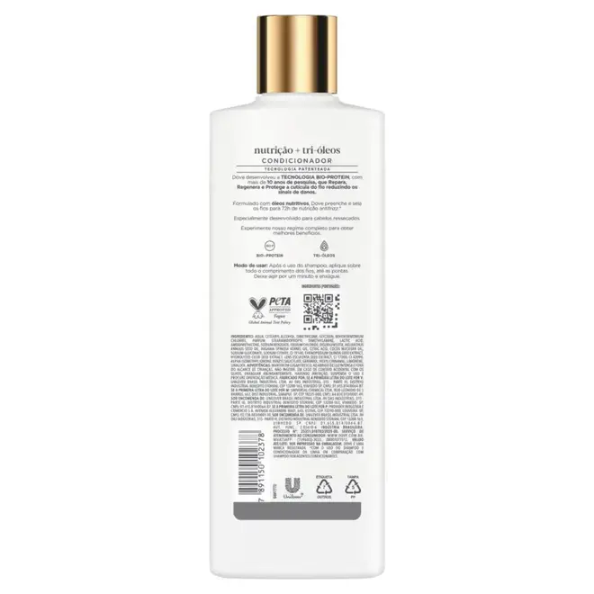 Condicionador Dove Nutrição + Tri-Óleos 370ml