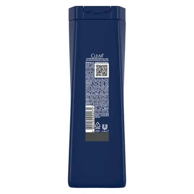 Shampoo Anticaspa Clear Men Hidratação Campeã By Vini Jr 400 ml