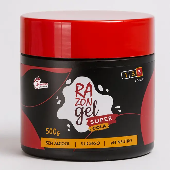 Gel Cabelo Super Cola de Alta Fixação 500g - Razon