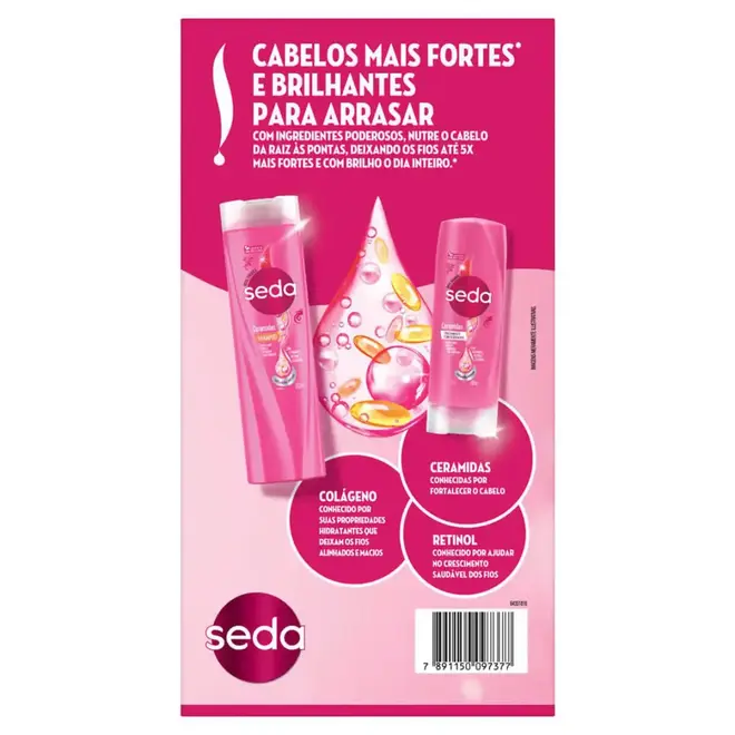 Kit Seda Ceramidas Shampoo 300ml + Condicionador 190ml