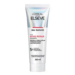 Shampoo Elseve Bond Repair Limpeza Suave Sem Sulfato com Reparação Molecular 250ml