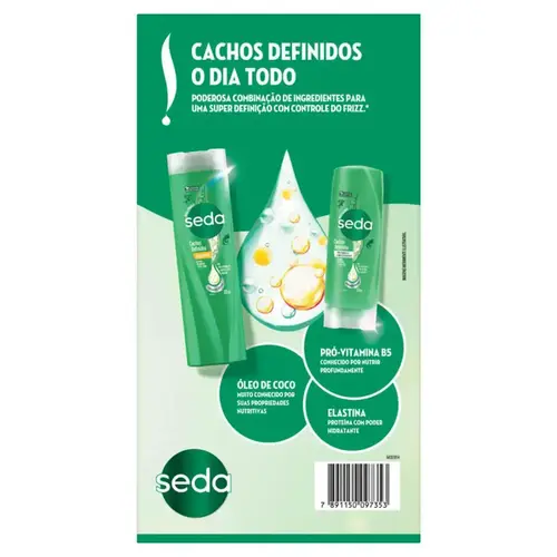Kit Seda Cachos Definidos Shampoo 300 mL + Condicionador 190 mL