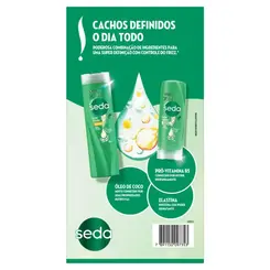 Kit Seda Cachos Definidos Shampoo 300 mL + Condicionador 190 mL