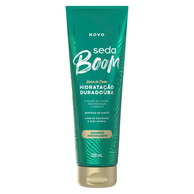 Shampoo Higienizador Seda Boom Hidratação Duradoura Bisnaga 250ml