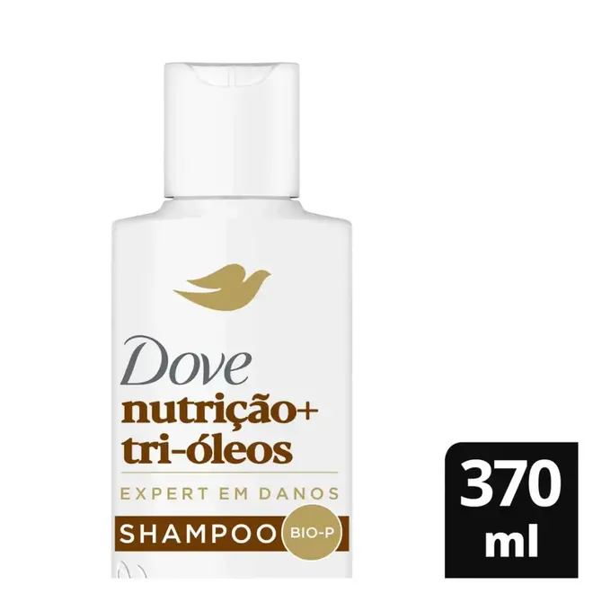 Shampoo Dove Nutrição + Tri-Óleos 370ml