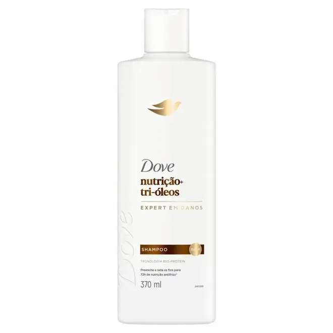 Shampoo Dove Nutrição + Tri-Óleos 370ml