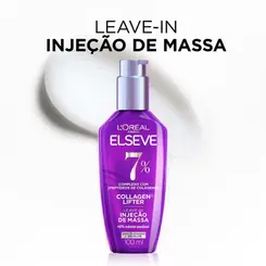 Leave-in Injeção de Massa Elseve Collagen Lifter Injeção de Massa Capilar com +61% de Volume 100ml
