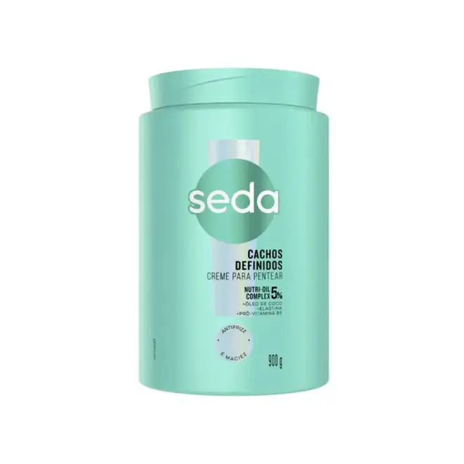 Creme de Pentear Seda Cachos Definidos 900G - Antifrizz e Maciez