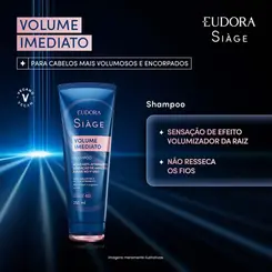Shampoo Siàge Volume Imediato 250ml Eudor