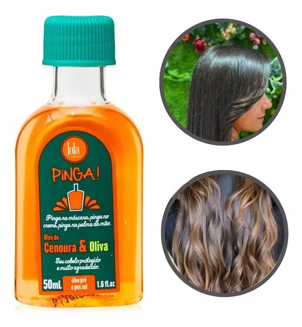 Óleo Lola Pinga Cenoura e Oliva 50ml
