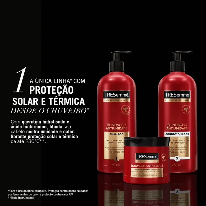 Shampoo TRESemmé Blindagem Antiumidade 650ml